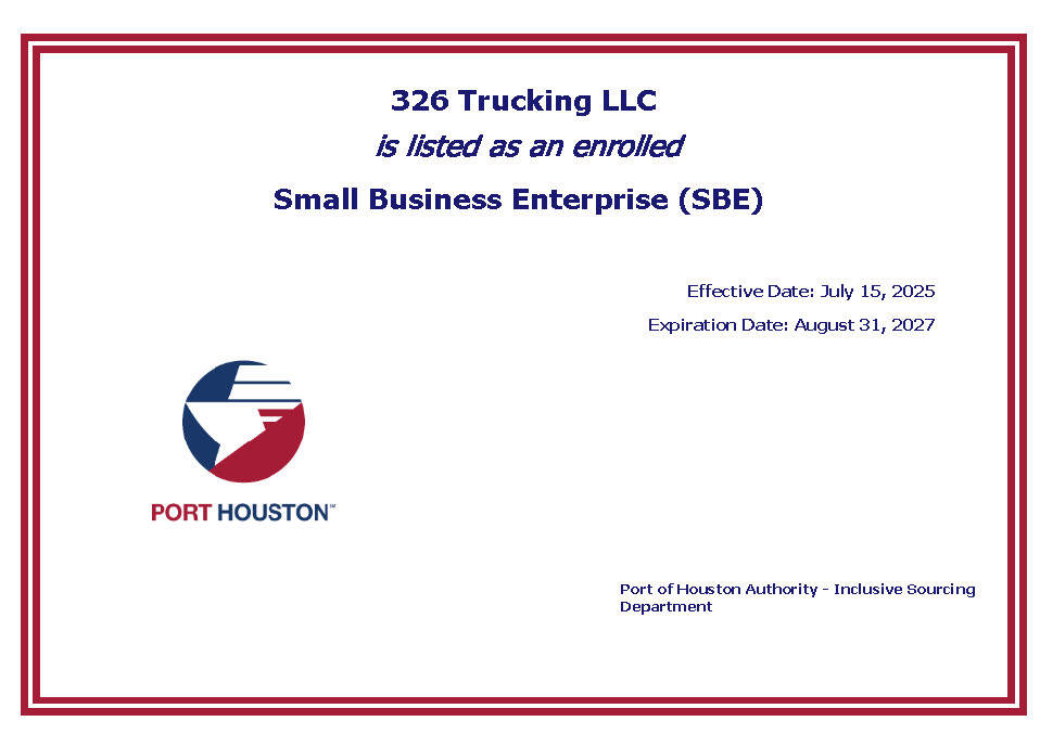 Port Certificate